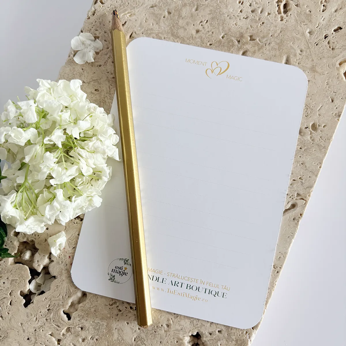 Card cu mesaj personalizat pentru comenzile cadou