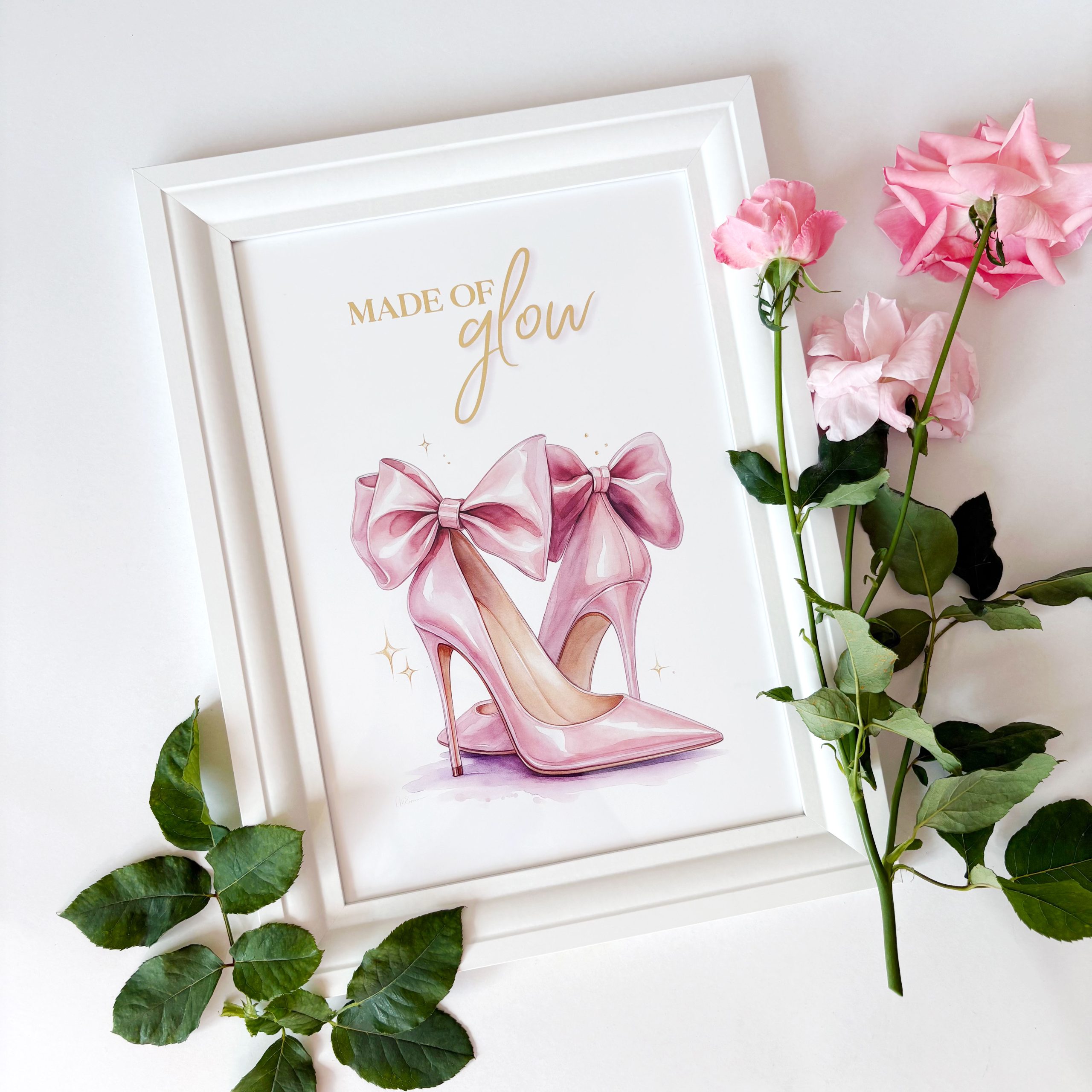 Tablou decorativ - Made of Glow - Feminitate în roz
