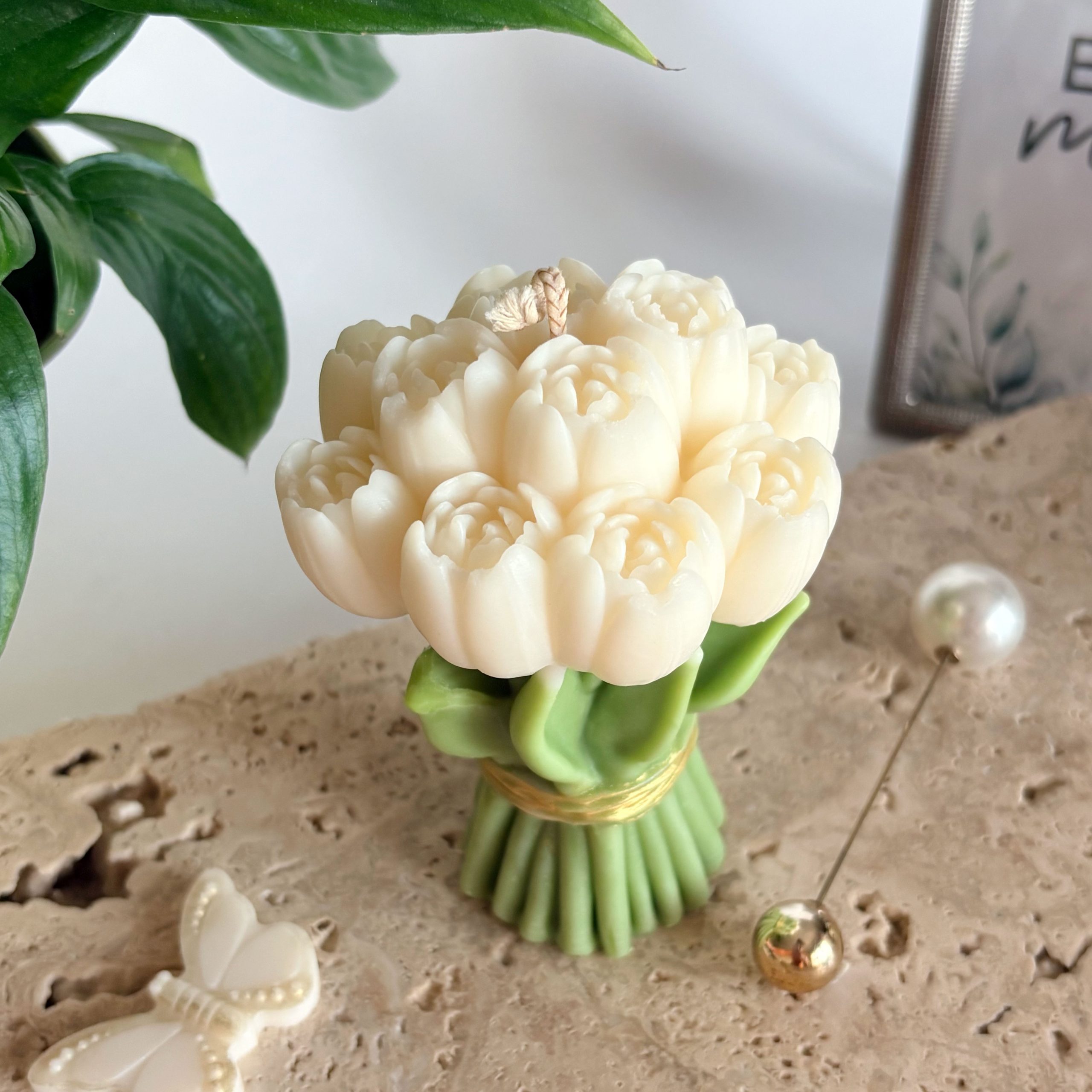 Laletina – lumânare parfumată buchet de lalele - imagine 2
